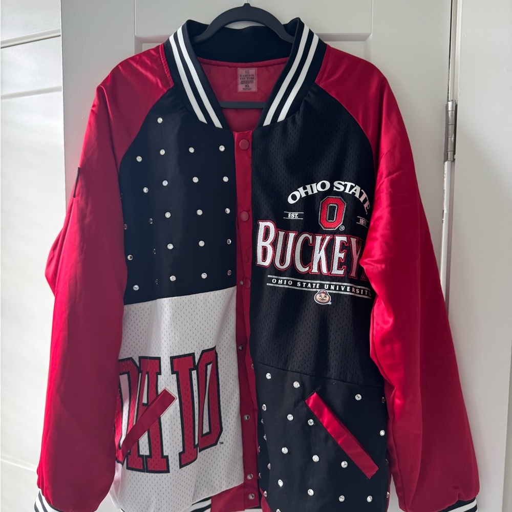 Ohio State Buckeyes Varsity Jacket - Red and Black